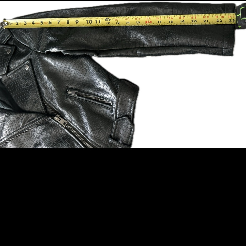 Levi's Forest Green Leather Jacket - Picture 15 of 15